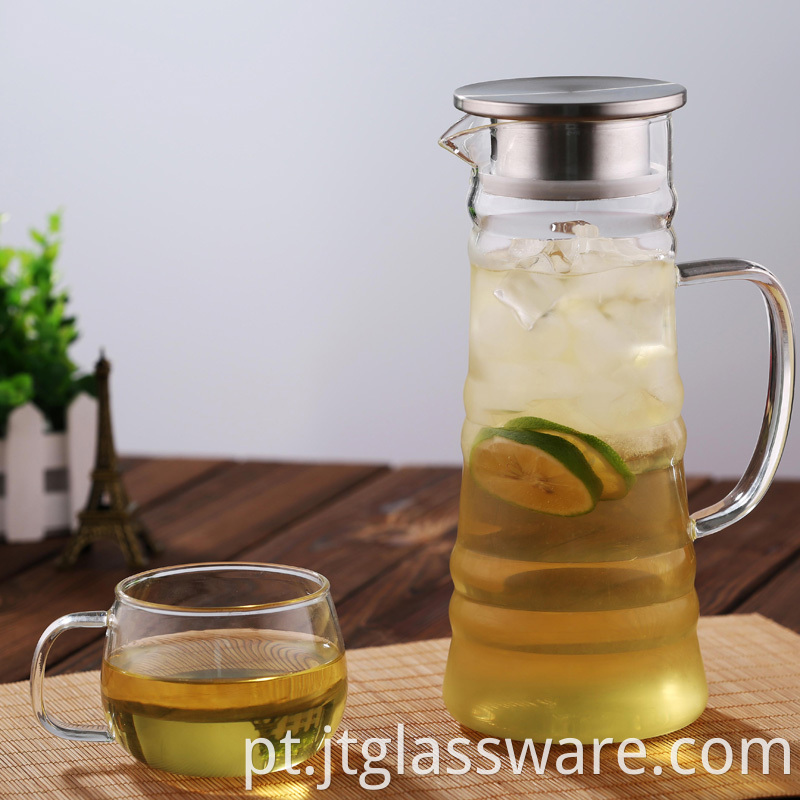 Heat Resistant Glass Beverage Pitcher